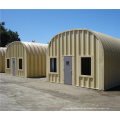 ASQP Form Prefab Häuser Quonset Metalldach Aufbewahrungsbogen Stahl Garage Quonset Hut Kits